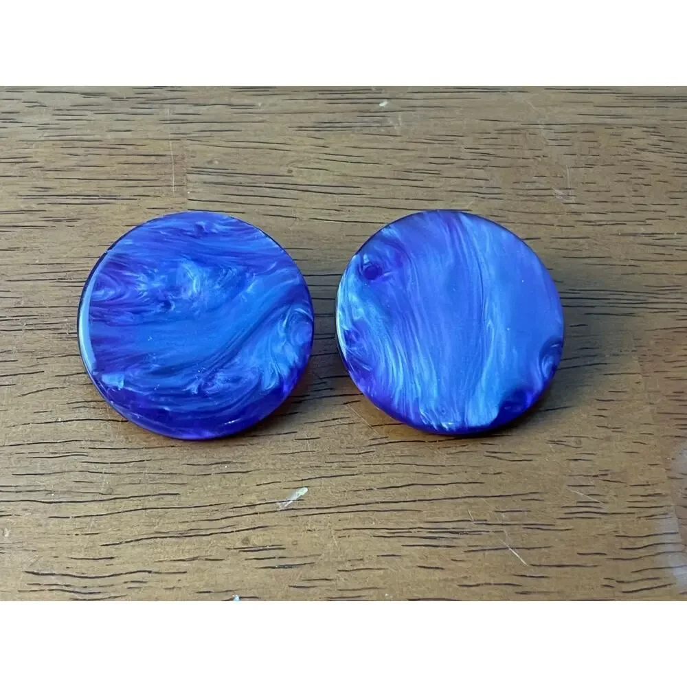 VTG Celluloid Clip On Earrings Lot of 4 Retro MCM Glam